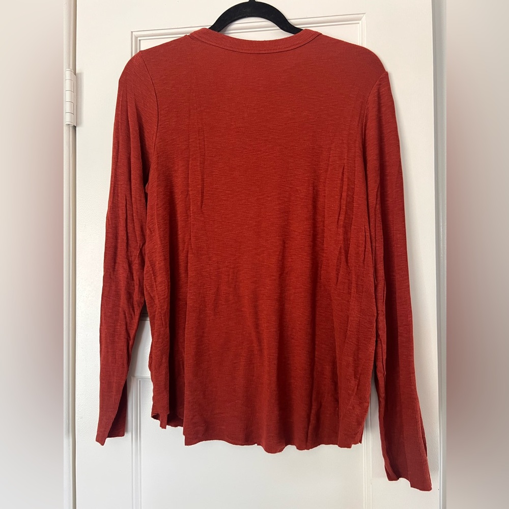 Rust Long Sleeve knit Top